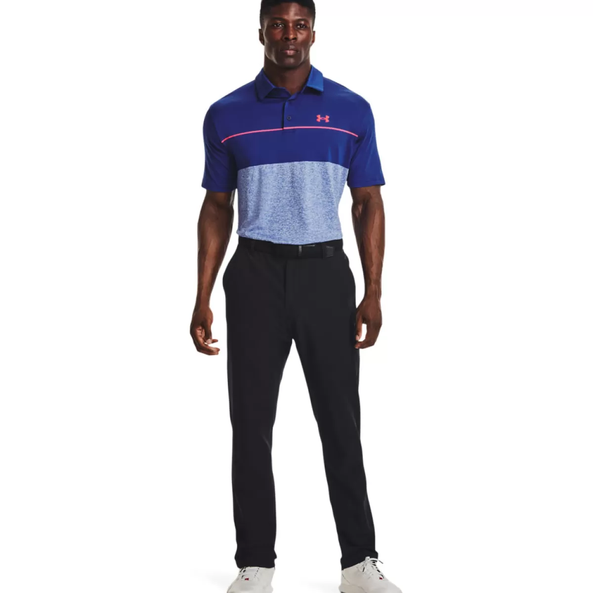 Fashion Under Armour Men's Playoff 2.0 Low Round Golf Polo Shirt Bauhaus Blue/Oxford/Bolt Red