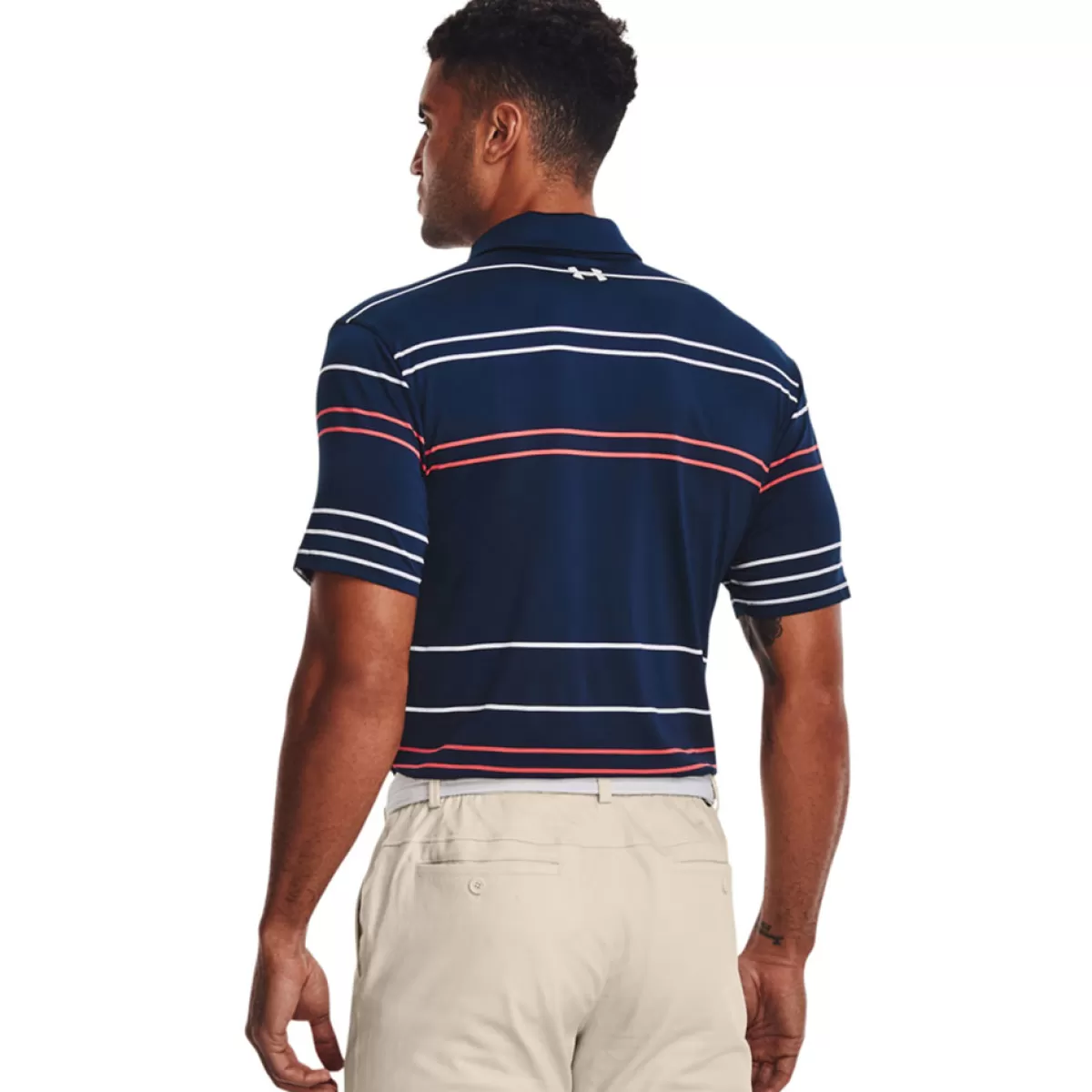 Clearance Men's Playoff 2.0 Pitch Stripe Stretch Golf Polo Shirt Men Men's Golf Polo Shirts