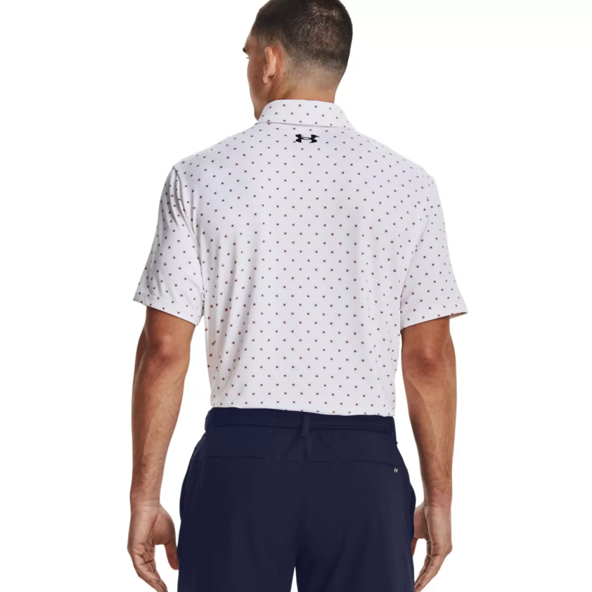 Flash Sale Under Armour Men's Playoff 3.0 Dg Printed Golf Polo Shirt White/Pink/Navy