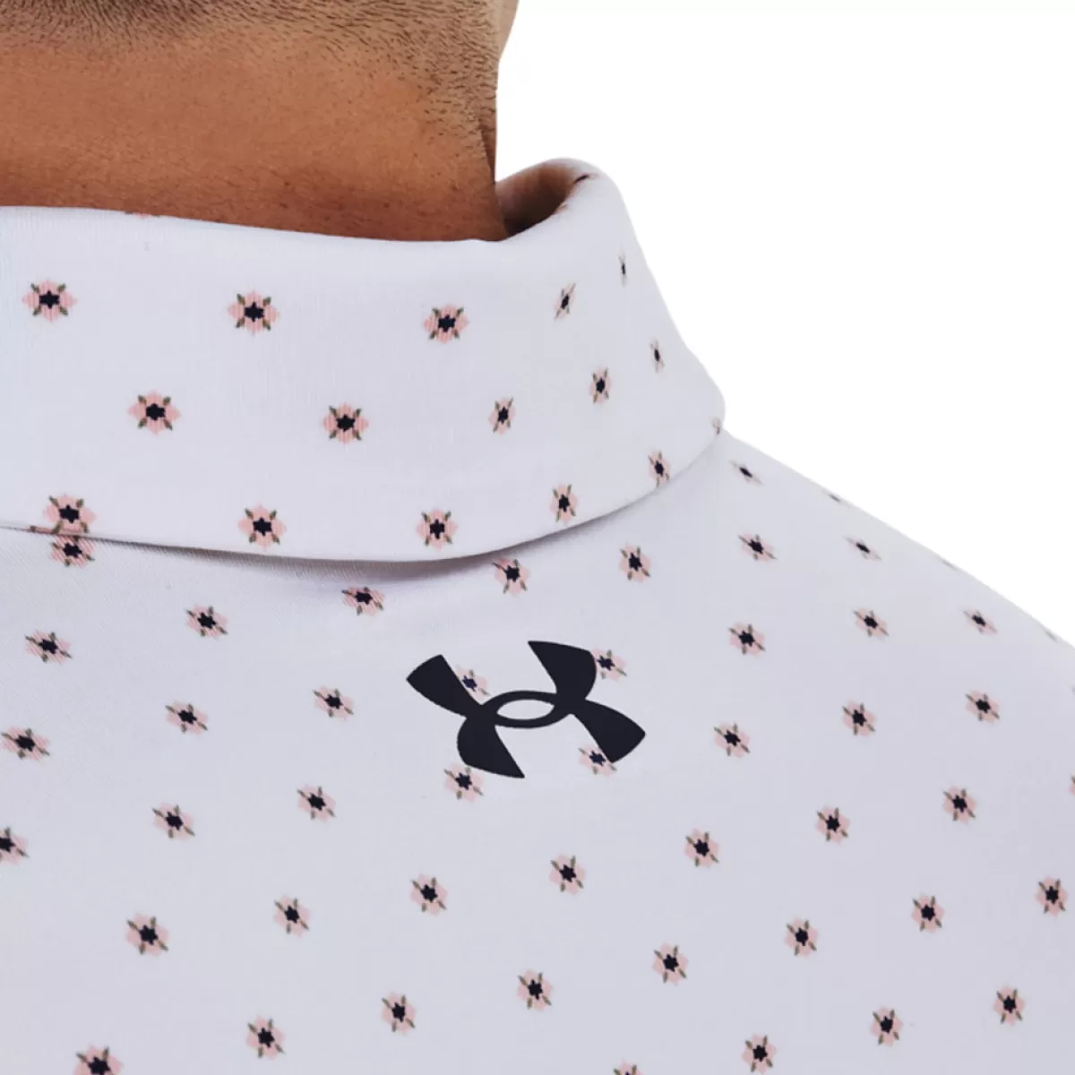Flash Sale Under Armour Men's Playoff 3.0 Dg Printed Golf Polo Shirt White/Pink/Navy