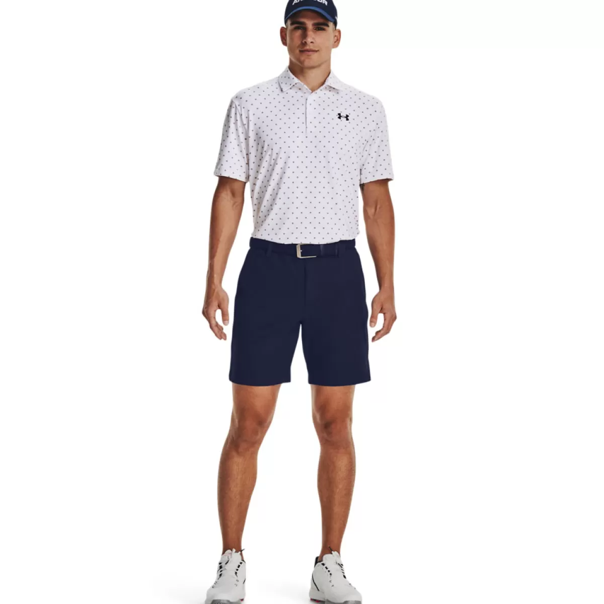 Flash Sale Under Armour Men's Playoff 3.0 Dg Printed Golf Polo Shirt White/Pink/Navy