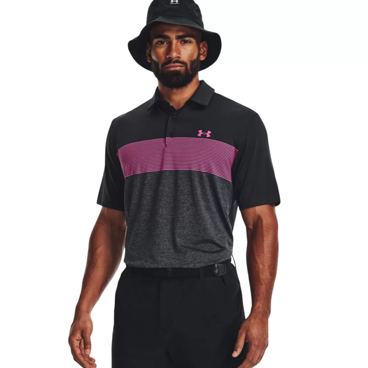 Shop Men's Playoff 3.0 Low Round Stripe Golf Polo Shirt Men Men's Golf Polo Shirts