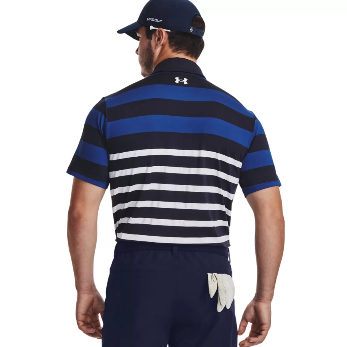 Discount Under Armour Men's Playoff 3.0 Rugby Yd Stripe Golf Polo Shirt