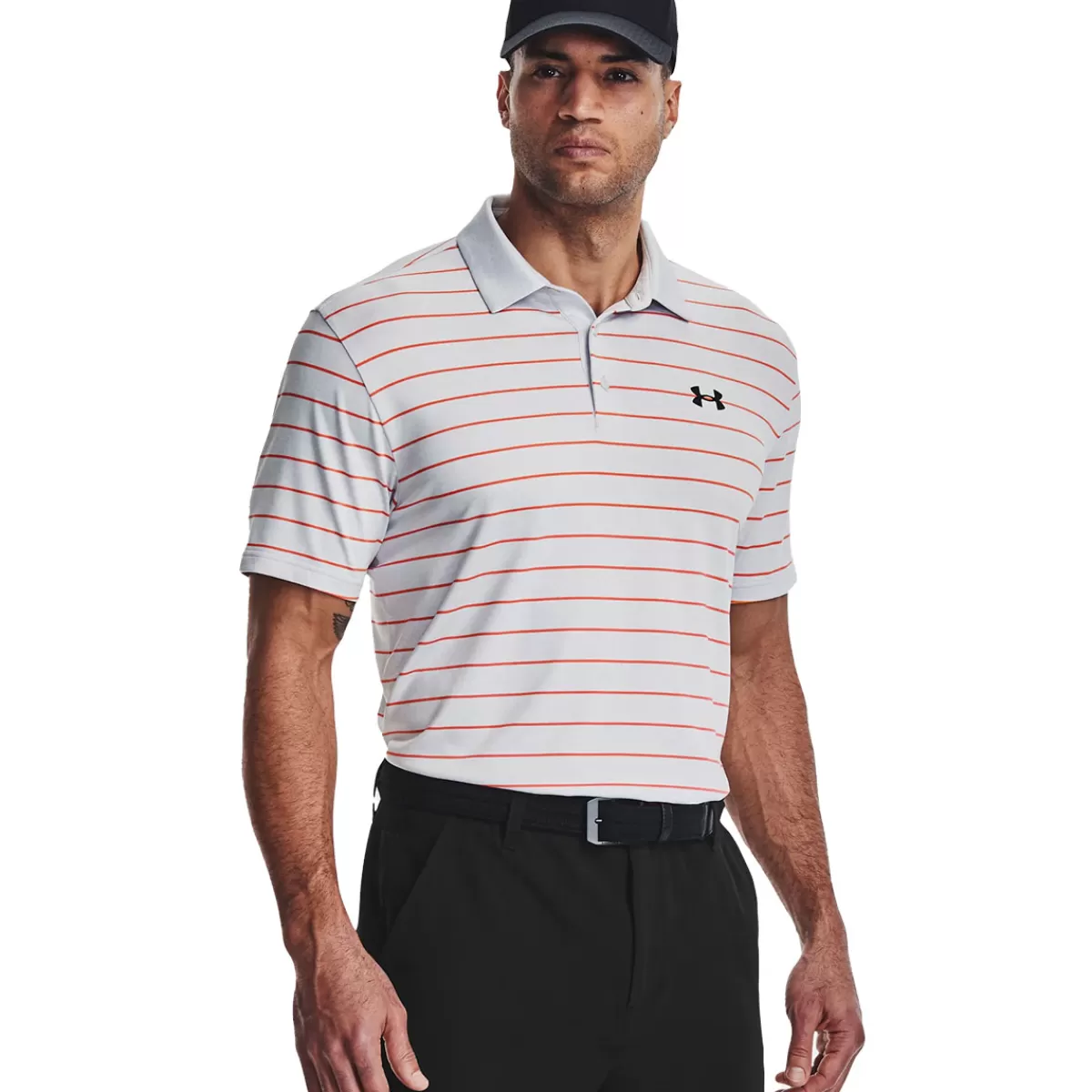 Clearance Men's Playoff 3.0 Rugby Yd Stripe Golf Polo Shirt Men Men's Golf Polo Shirts