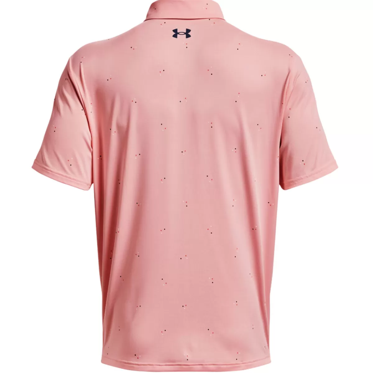 Best Sale Under Armour Men's Playoff 3.0 Scatter Printed Golf Polo Shirt Pink/White/Navy