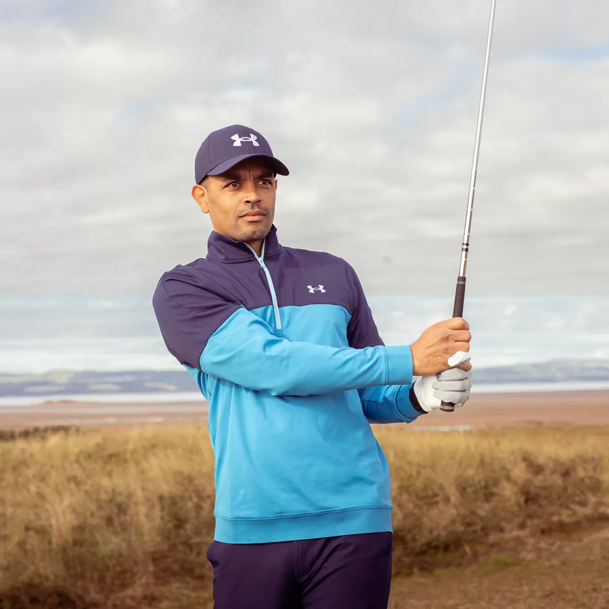 Discount Men's Storm Half Zip Golf Mid Layer Men Men's Golf Sweaters